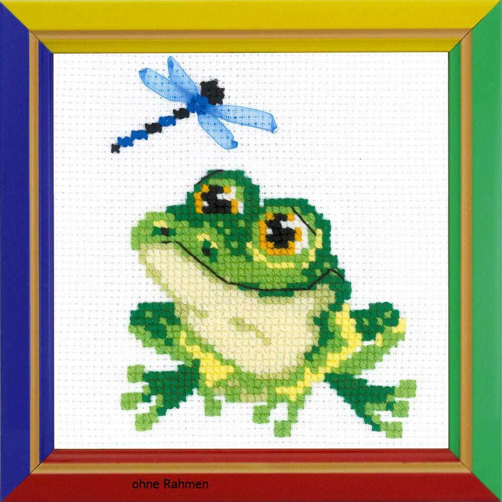 Riolis counted cross stitch Kit Little Frog, DIY