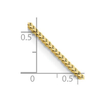 Pre-owned Skyjewelers Real 10kt Yellow Gold 1.5mm Franco Chain; 16 Inch; Lobster Clasp