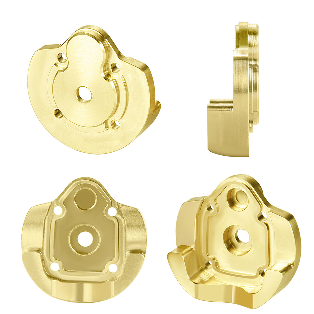 2/4PCS Brass Outer Portal Covers Counterweight for 1/18 Axial UTB18 Capra Buggy