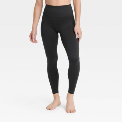Womens Seamless High-Rise Leggings - All in Motion Black XS