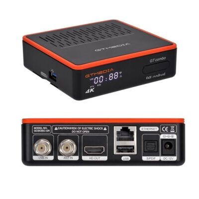 3D 4K FTA DVB-S2/S2X/T2/C Satellite Receiver WiFi 4:2:2 Android Smart TV BOX PVR