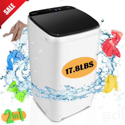 2 in 1 Washer Spinner Full-Automatic Laundry Washing Machine with Drain Pump HOT