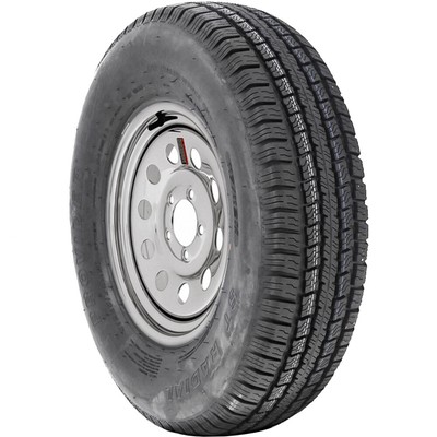 2 Assemblies Provider Radial ST 225/75R15 E 10 Ply 6x5.5 Modular Silver