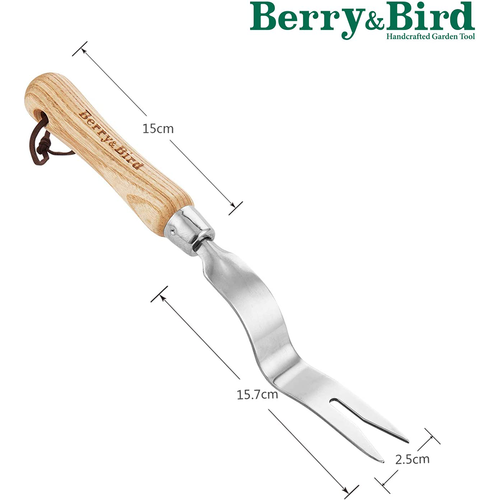 Berry&Bird Gardening Hand Weeder Tool 12.1" Manual Weeding Removal Cutter Tool
