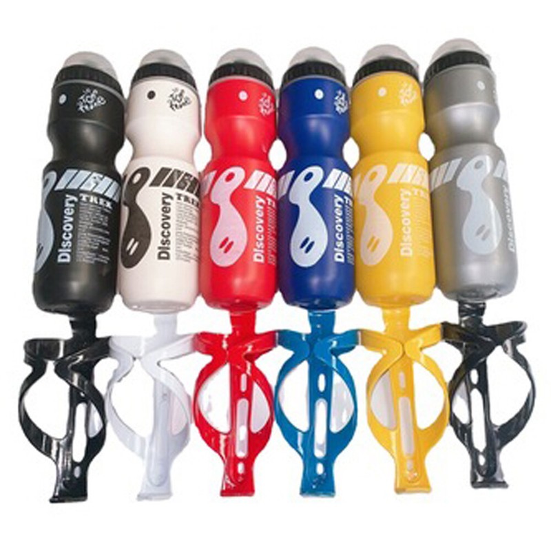 750ML Mountain Bike Bicycle Cycling Water Drink Bottle and Holder Cage US