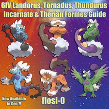 6iv Landorus Thundurus Tornadus Therian Incarnate Pokemon Guide Sun Moon U Ebay