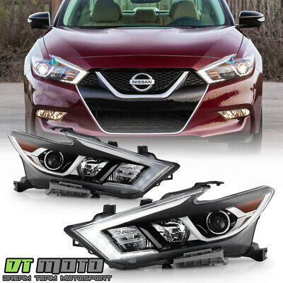 For 2016-2018 Maxima S|SL|SV LED DRL Projector Headlights Headlamps Left+Right