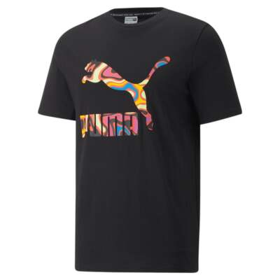 

Puma Lava Flow Логотип Графический Круглый Вырез Короткие рукава Футболка Мужские Черные Повседневные Топы, Черный, Puma Lava Flow Logo Graphic Crew Neck Short Sleeve TShirt