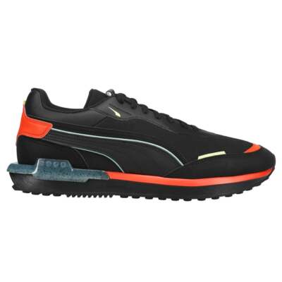 

Мужские кроссовки Puma City Rider Fr Lace Up Размер 13 M Повседневная обувь 385297-01, Черный, Puma City Rider Fr Lace Up