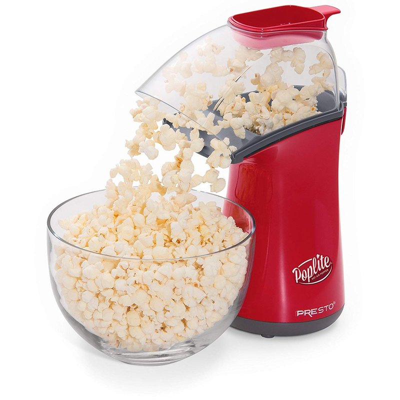 Poplite Hot Air 4 Oz. Red And Black Countertop Popcorn Machi