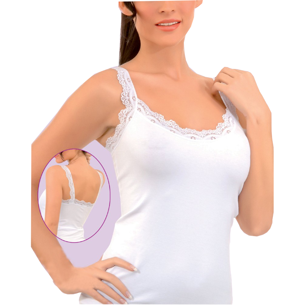 Wome's Tank Top Camisole with Lovely Lace Trim Style Soft Sexy Sport Yoga