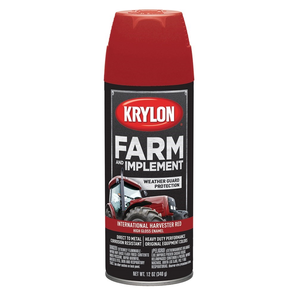 Krylon® Farm & Implement Paint - International Harvester Red, 12 oz #7201-309 Krylon® Farm & Implement Paint - International Harvester Red, 12 oz #7201-309