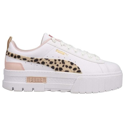 

Puma Mayze Feline Platform Leopard Print Женские кроссовки Размер 11 M Повседневная обувь, Белый, Puma Mayze Feline Platform Leopard Print
