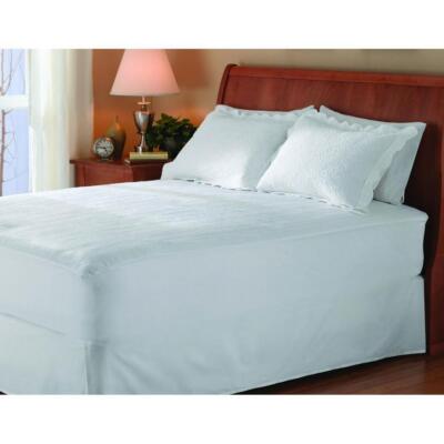 Sunbeam Non-Woven Thermofine Heated Electric Mattress Pad Twin Size