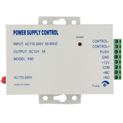 AC110-240V To DC12V 3A Power Supply for Electric Lock Door Entry Access Control