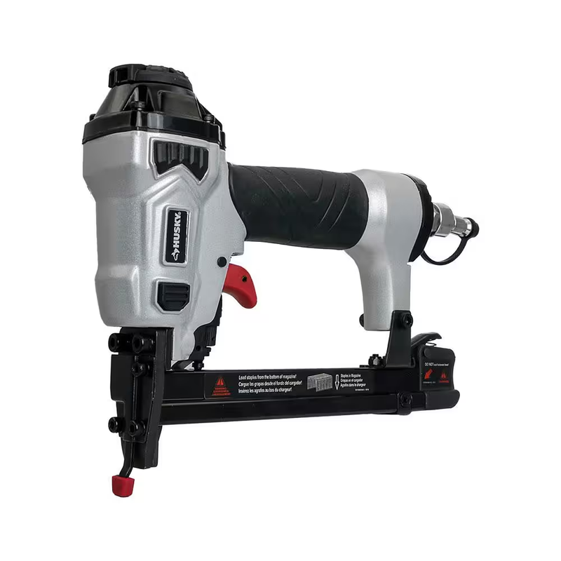 Husky Pneumatic Stapler 20 Gauge Fine Wire Staple Gun T50 Upholstery Tool