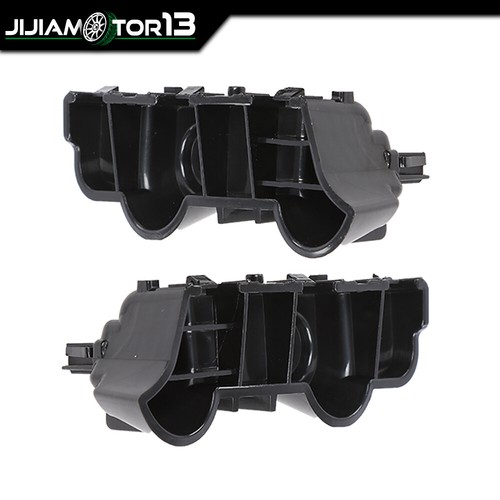 Fit For 2009-2015 Nissan Maxima Sedan Pair Front Bumper Brackets Plastic Black 