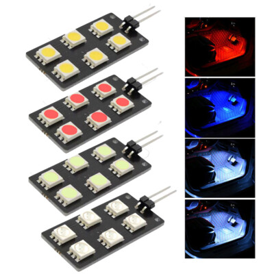 Car CANBUS Error Free 5050 SMD 6 LED Bulbs Indoor Light Footwell Lights Lamp