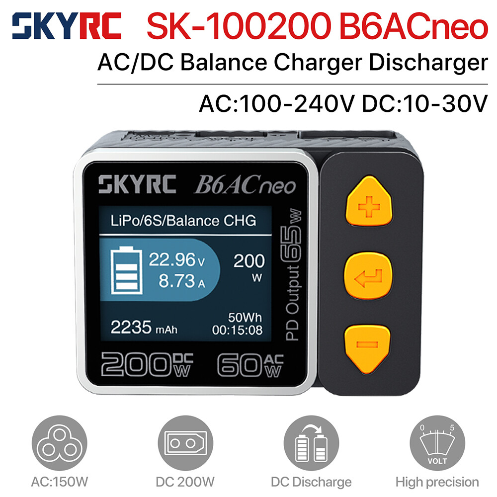 SKYRC B6ACneo Balance Charger Discharger for LiPo LiFe LiHV 