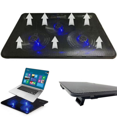 4 5 6 Fans Gaming Laptop Cooling Pad Stand Dual USB Fan Cooler for Notebook PC