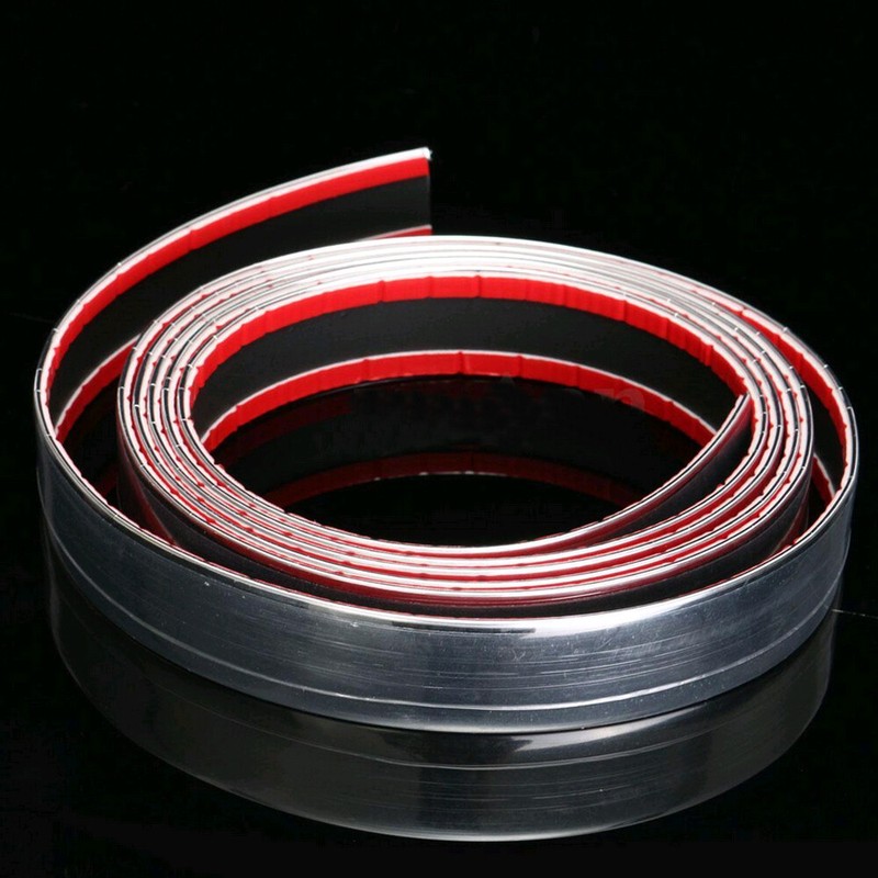 Chrome DIY Exterior Auto Car Adhesive Strip Trim Molding