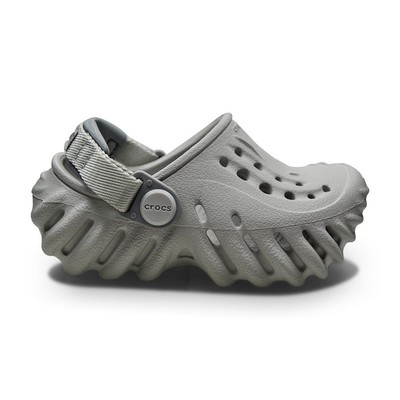 Детские сабо Crocs Echo Clog T — 208191 1FT — Серый атмосфера