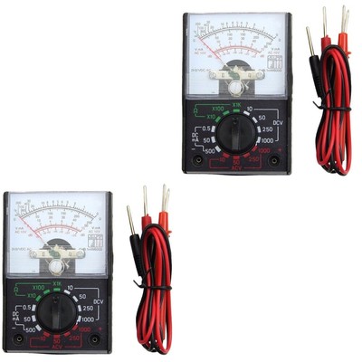2 Pc Automatic Battery Voltage Meter Pocket Multimeter Testers