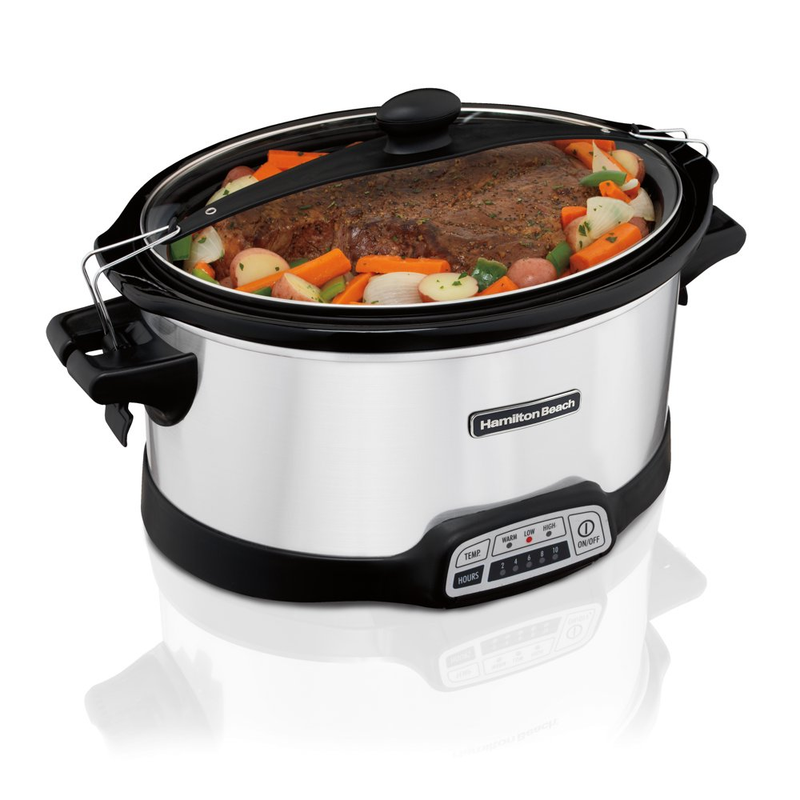 Hamilton Beach Portable Programmable Slow Cooker 7 Qt Digita