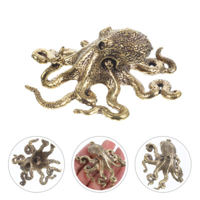 Brass Octopus Figurine - Exquisite Fengshui Home Decoration