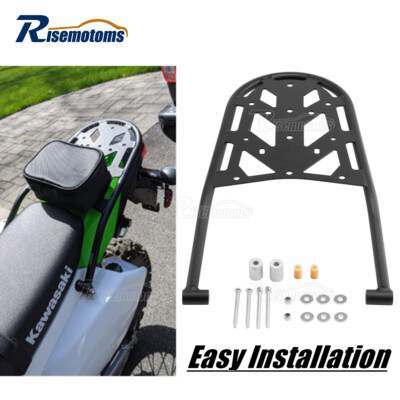 Black Detachable Rear Tail Luggage Rack Storage Rack Fits Kawasaki KLX300 09-24