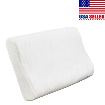 Slim Sleeper Memory Cotton Foam Best Flat Pillow Thin Low Profile Cotton CoverUS