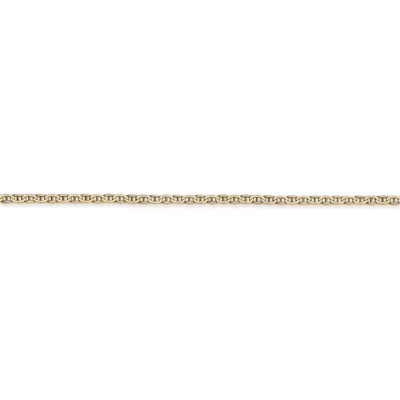 Pre-owned Skyjewelers Real 14kt Yellow Gold 1.5mm Anchor Link Chain; 18 Inch