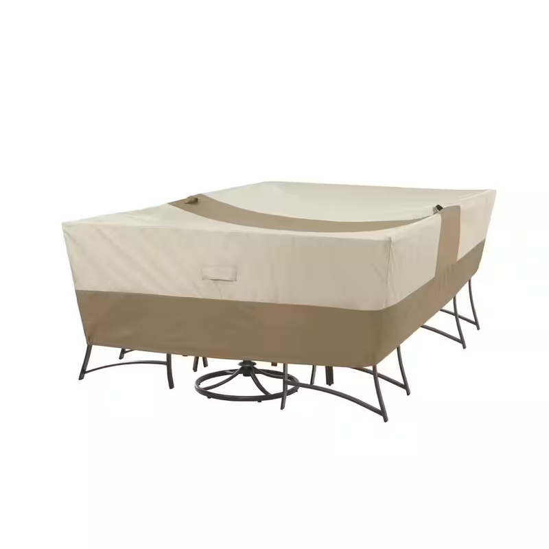 Hampton Bay Patio Furniture Cover Rectangular Table Chair Waterproof Heavy Duty