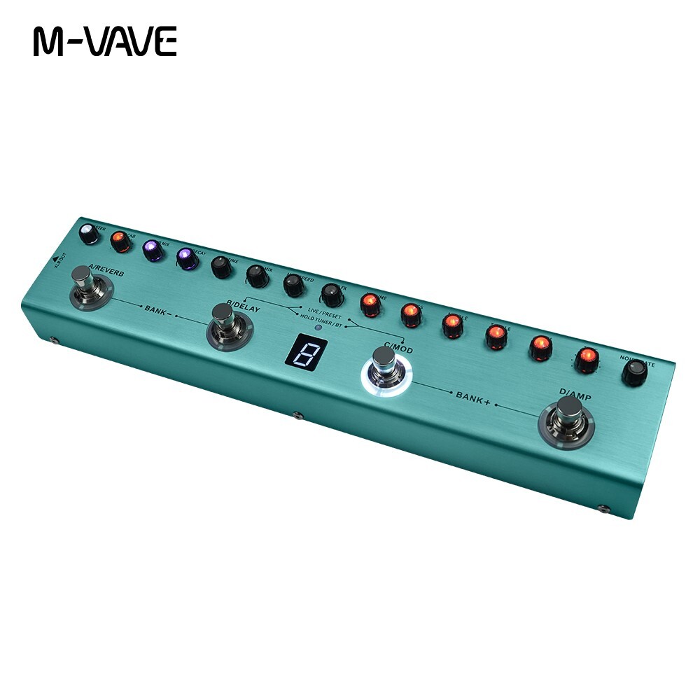 ギター M-VAVE TANK-G M-Vave Tank-G Guitar Multi Effects Processor Rechargeable