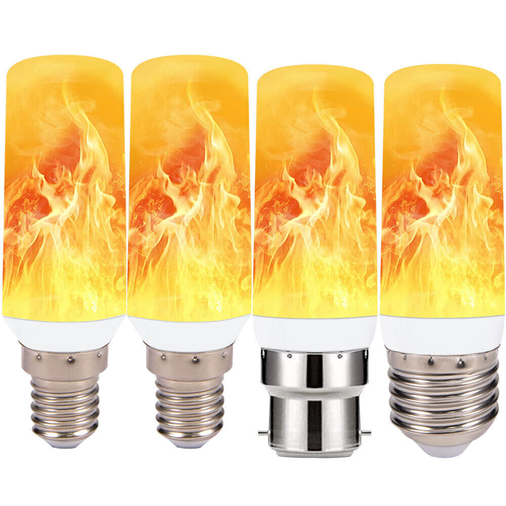 Flicker Flame Fire Effect LED Simulated Light Bulb E12 E14 Lamp Vintage Decor US