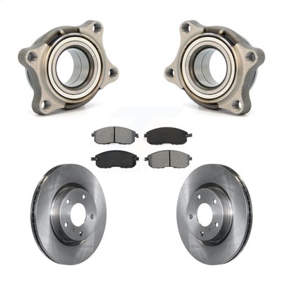 Front Wheel Bearing Brake Rotor Pad Kit For 2005 INFINITI G35 AWD Module