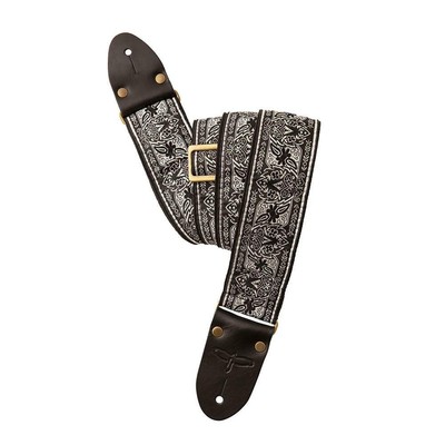 Retro Gitarrengurt ▓▒░ Echtleder Motiv Skull Pirate Design ░▒▓ Tattoo Johnny u