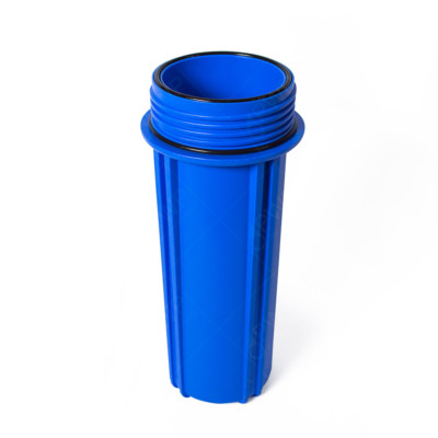 Standard 2.5x10" Blue Whole House Filter Housing 3/4" NPT with Pressure Release