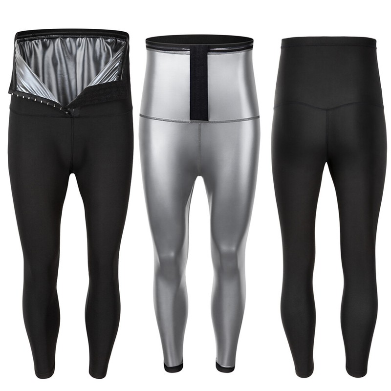 Men's Sauna Sweat Pants Slimming Body Shaper For Weight Loss Hot Thermo Leggings