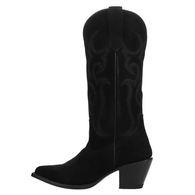 Pre-owned Ferrini Quinn Snip Toe Cowboy Womens Black Casual Boots 8486104