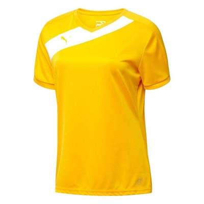 

Футболка женская Puma Santiago Tg с V-образным вырезом, размер  703406-22, Желтый, Puma Santiago Tg VNeck Soccer Jersey
