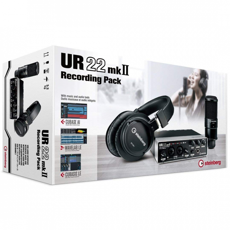 Steinberg UR22 MKII RP Recording Pack with Interface Cubase Headphones Micr..