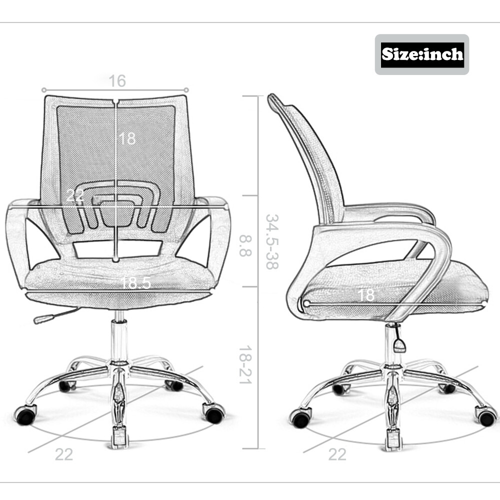 Office Chair Ergonomic Cheap Desk Chair Mesh Computer Chair Lumbar Support