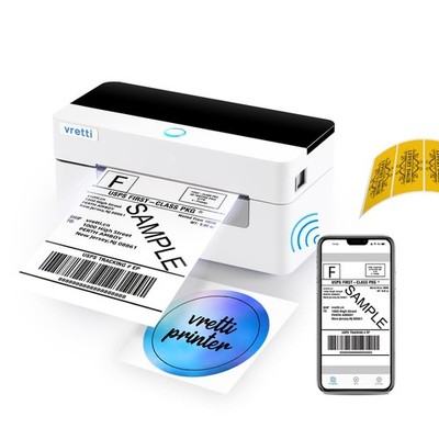 Thermal Label Printer WiFi Shipping Label Printer Bluetooth Wireless Shipping Ba