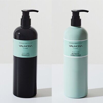 Valmona Black Cumin Shampoo 480ml Nutrient Conditioner 480ml Set K-Beauty