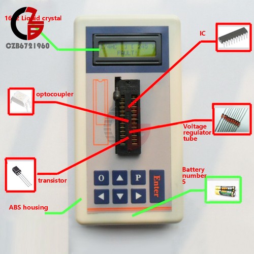 Integrated Circuit IC Chip Tester Optocoupler Auto-identify Transistor 74ch/4500