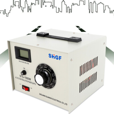 Variac Auto Transformer AC Variable Voltage Regulator Metered 1000W 0-300V USA