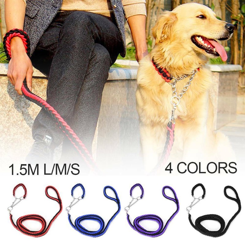 Dog Leads Pet Leash with Dogs Chain Coupler Splitter Strong Harness Puppy Collar Dog Leads Pet Leash with Dogs Chain Coupler Splitter Strong Harness Puppy Collar