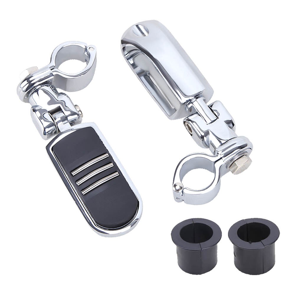 For Harley Touring Road King Street Glide Chrome 1.25" 1-1/4" Highway Foot Pegs