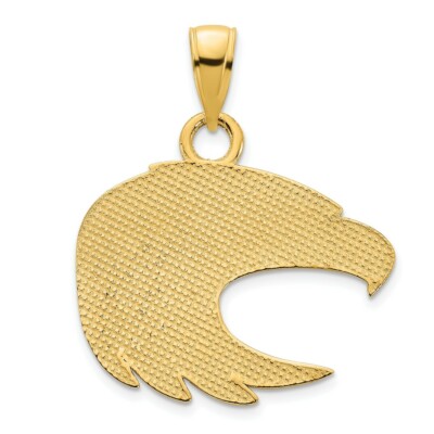 Pre-owned Superdealsforeverything Real 14kt Yellow Gold Eagle Pendant